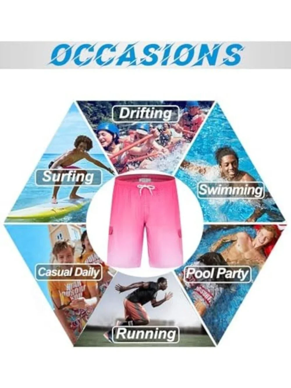 Stylish Men's Swim Trunks 9